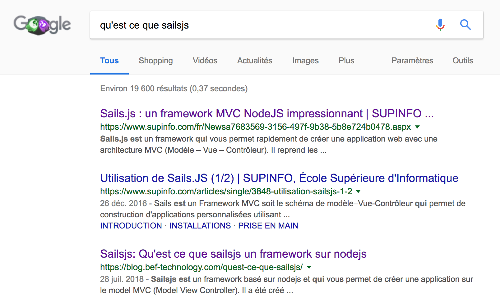 recherche-sailsjs-google